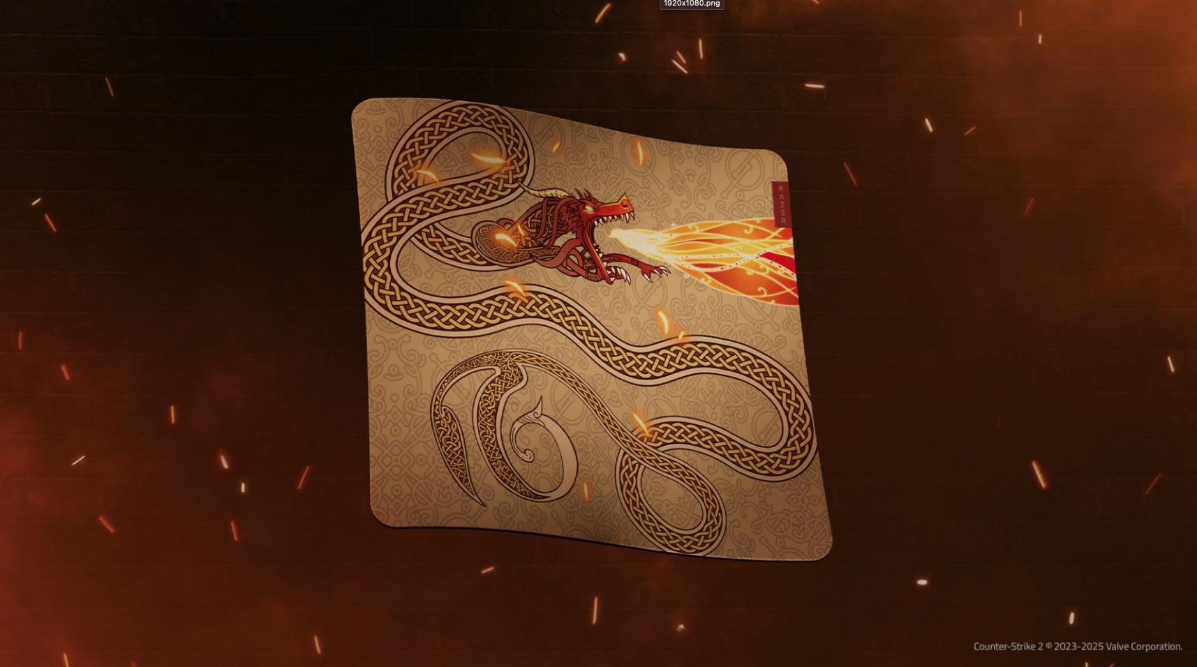 Pad chuột Gigantus V2 Large CS2 Edition Pad chuột mềm mại với thiết kế Dragon Lore đồng bộ