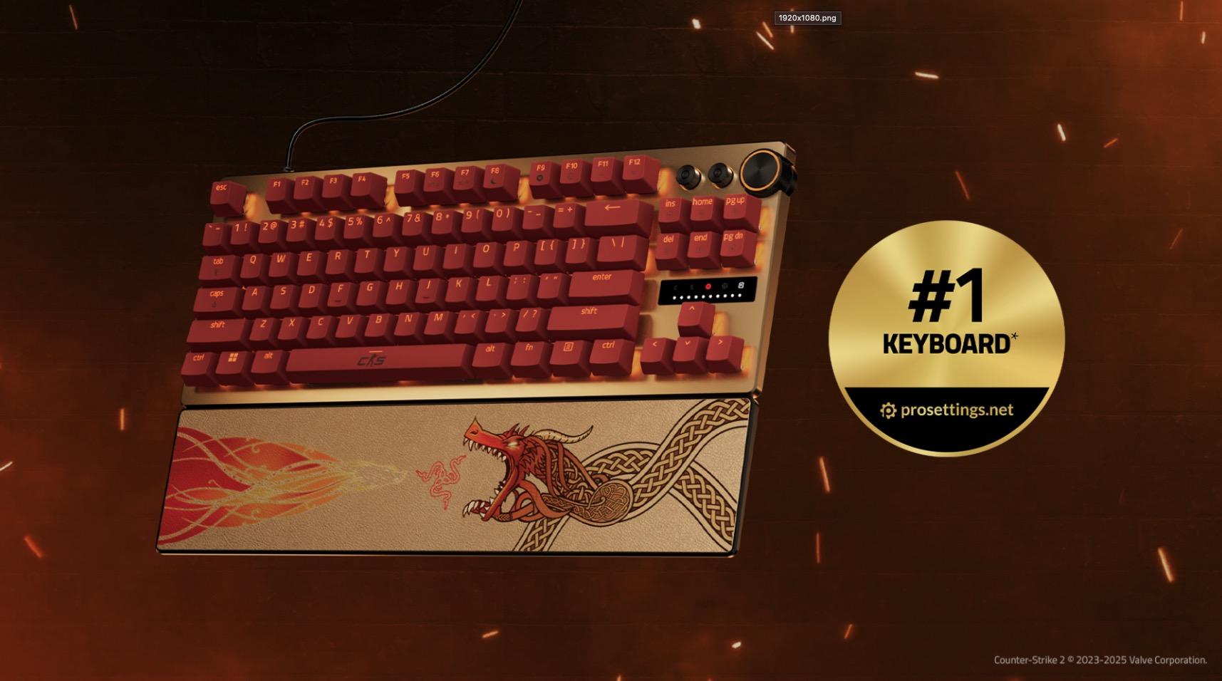 Bàn phím Huntsman V3 Pro TKL CS2 Edition Bàn phím gaming họa tiết Dragon Lore